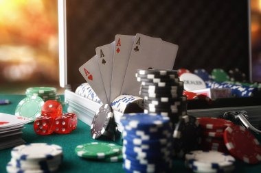 Live dealer blackjack table with multi-camera view